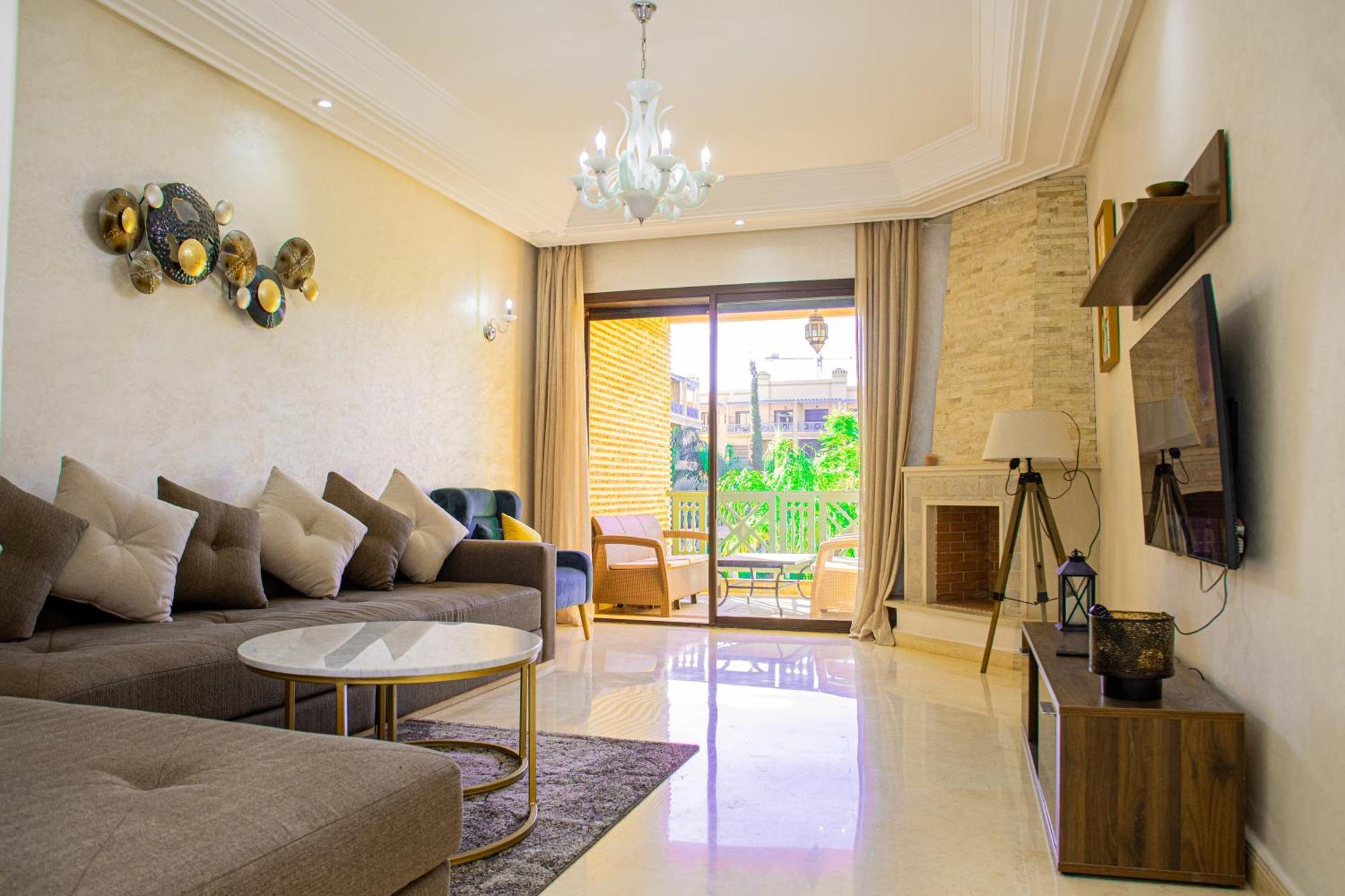 公寓 Tibouda House Deluxe Avec Piscine - Familiale 马拉喀什
